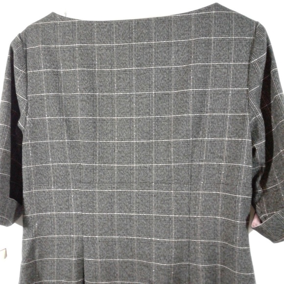 Eliza J Gray Pink Striped Work Career Sheath Dress - Picture 4 of 7